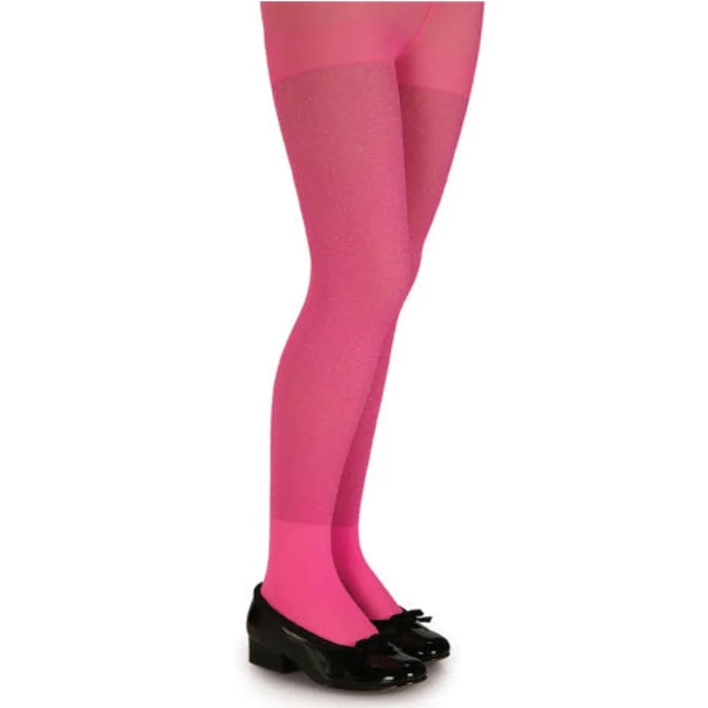 Glitter Tights Pink Small