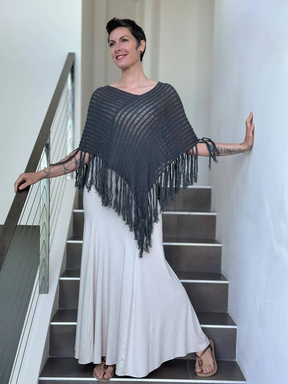 Hand Knit Poncho