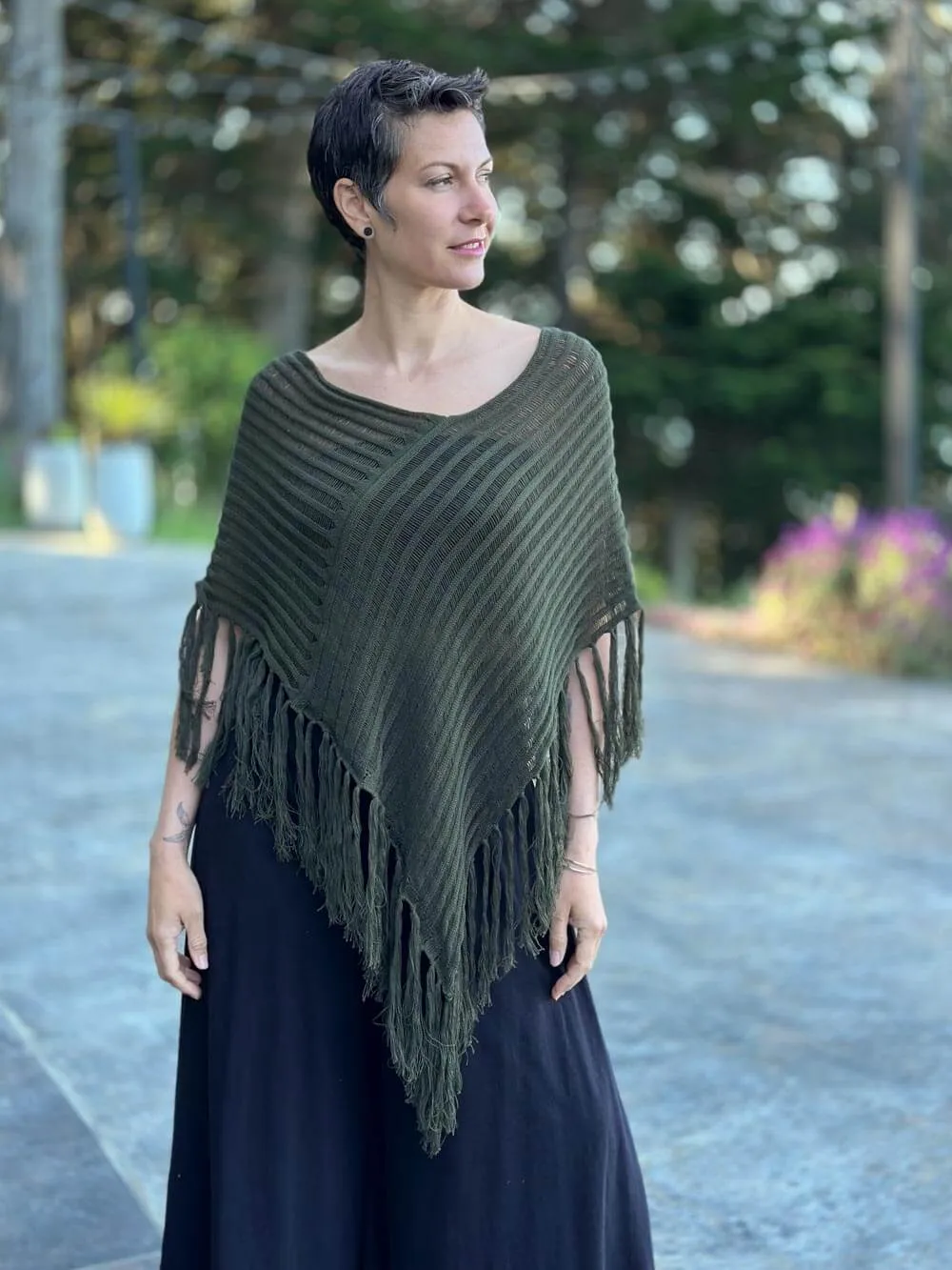 Hand Knit Poncho