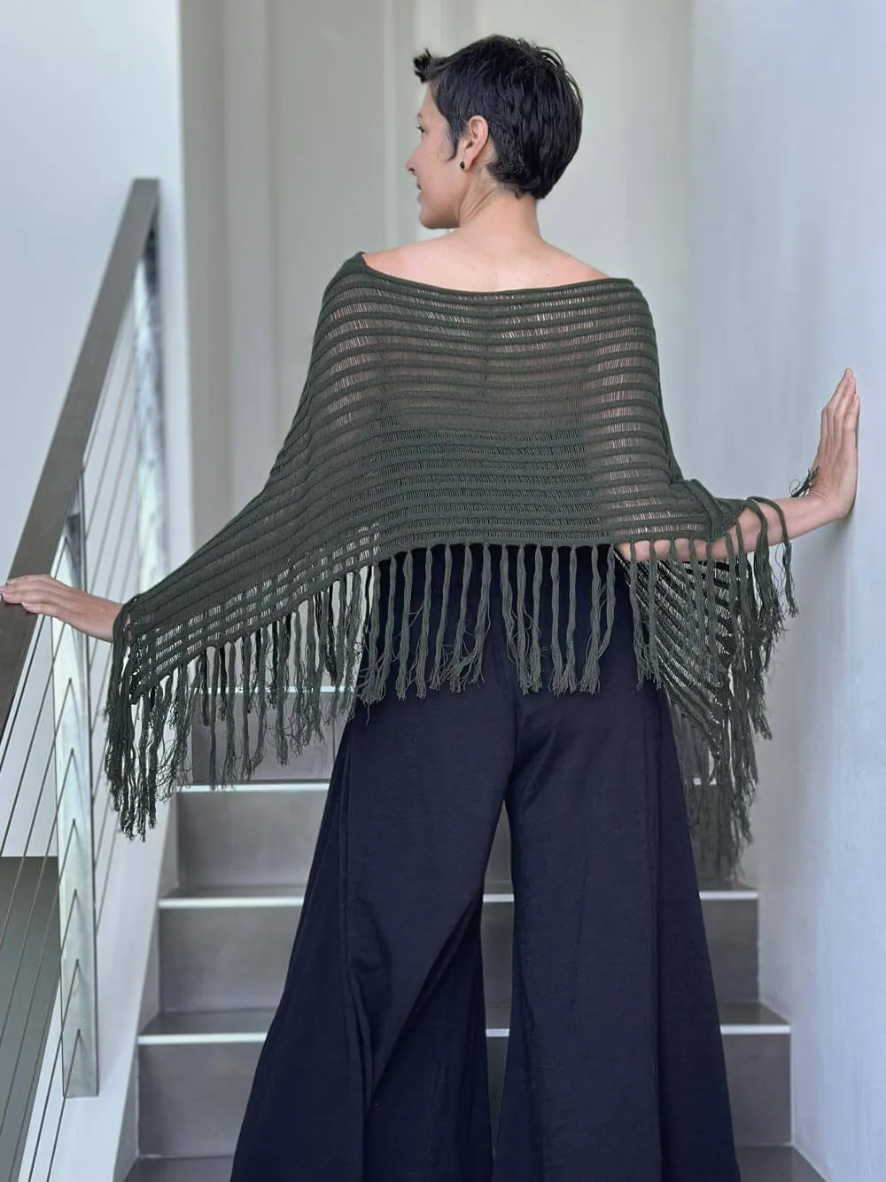 Hand Knit Poncho