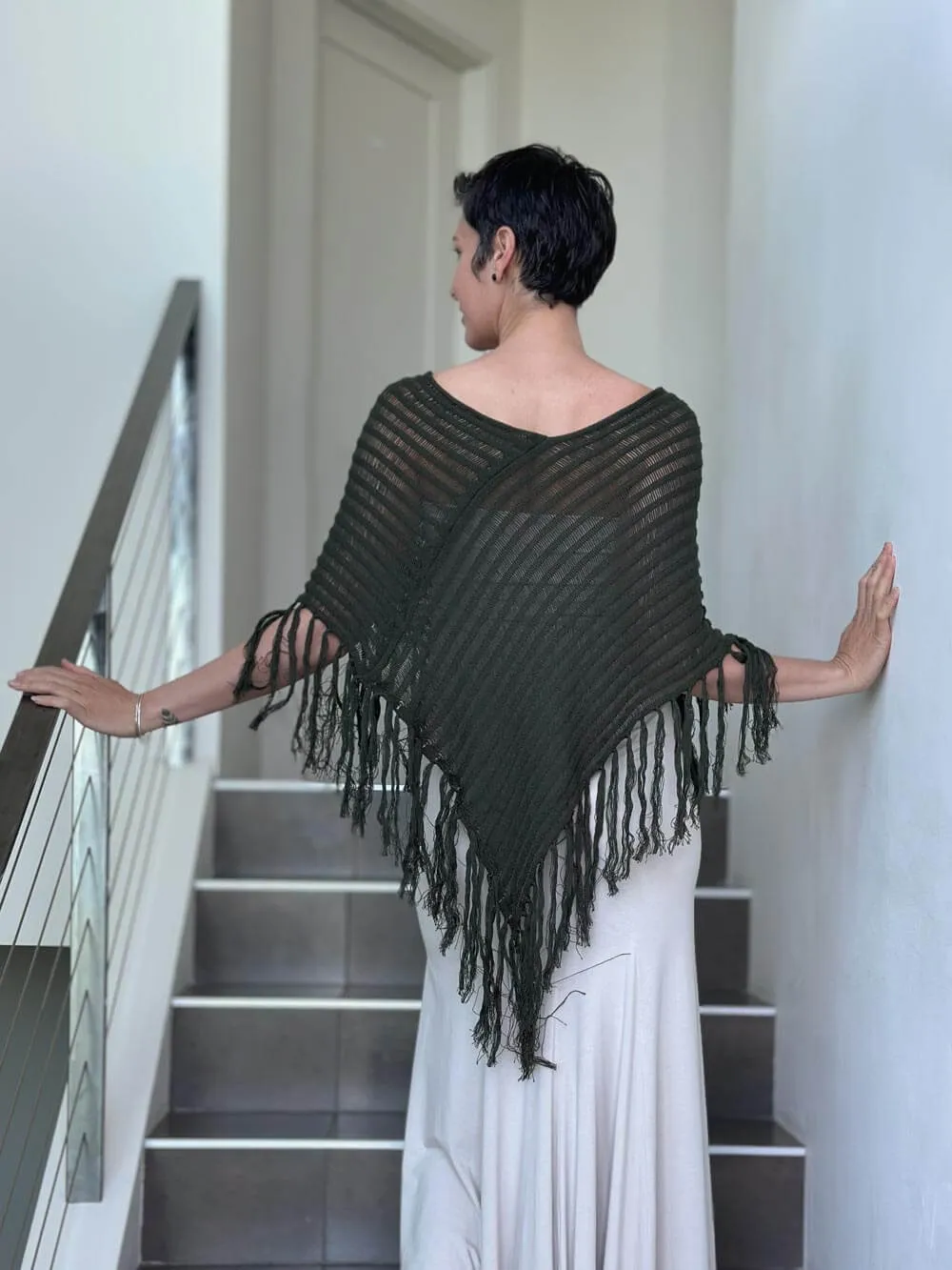 Hand Knit Poncho