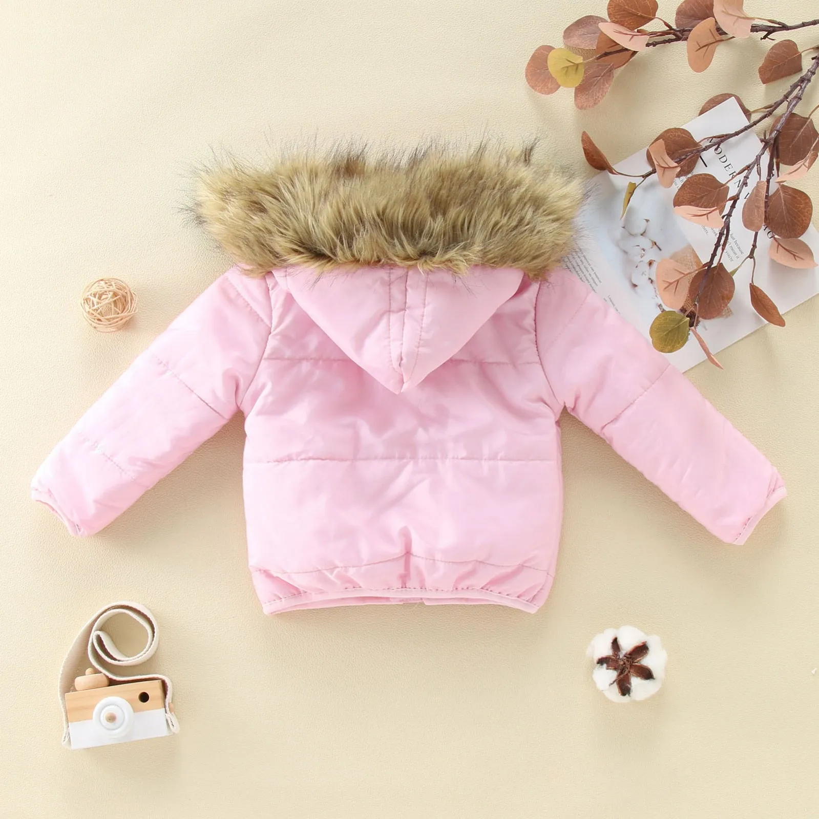 Infant Coat Jacket Snowsuit Hooded Winter Girls Boys Padded Jacket