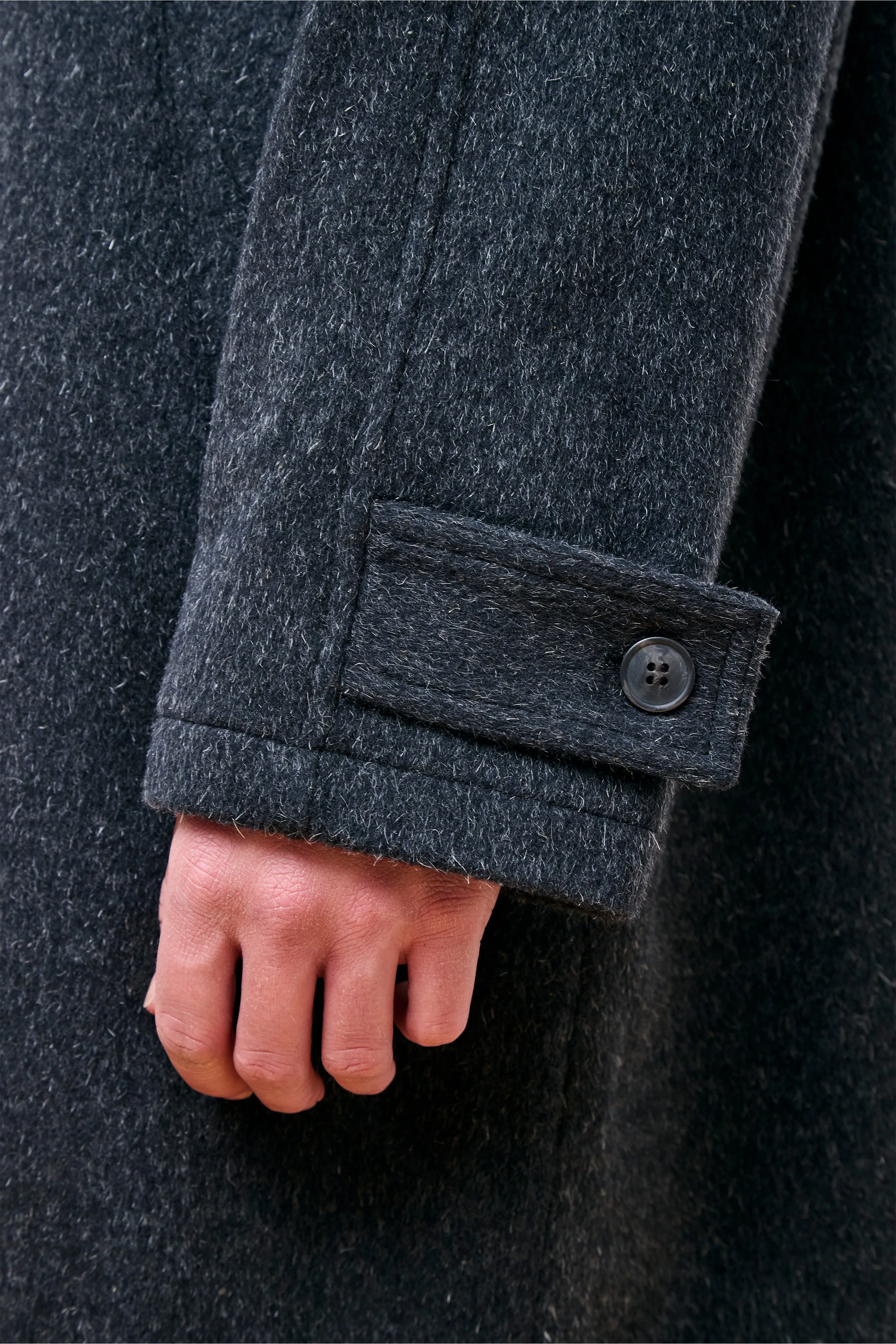 Installation Coat Grey Mohair Wool