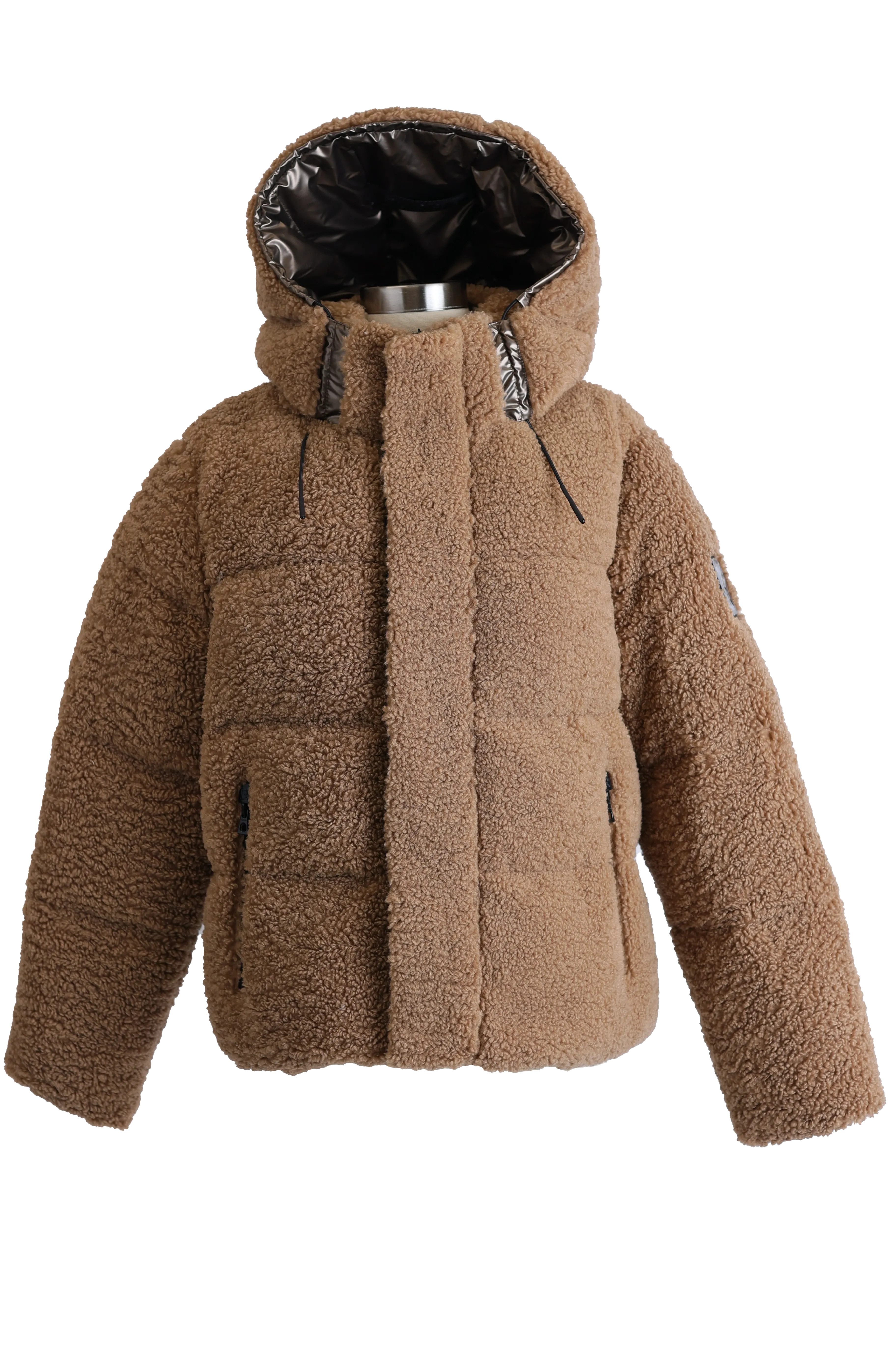 Joellie Faux Shearling Down Jacket