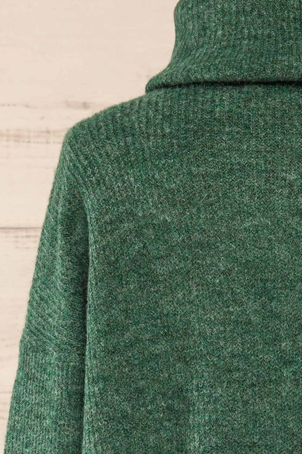 Koror Green | Knit Turtleneck Sweater Dress