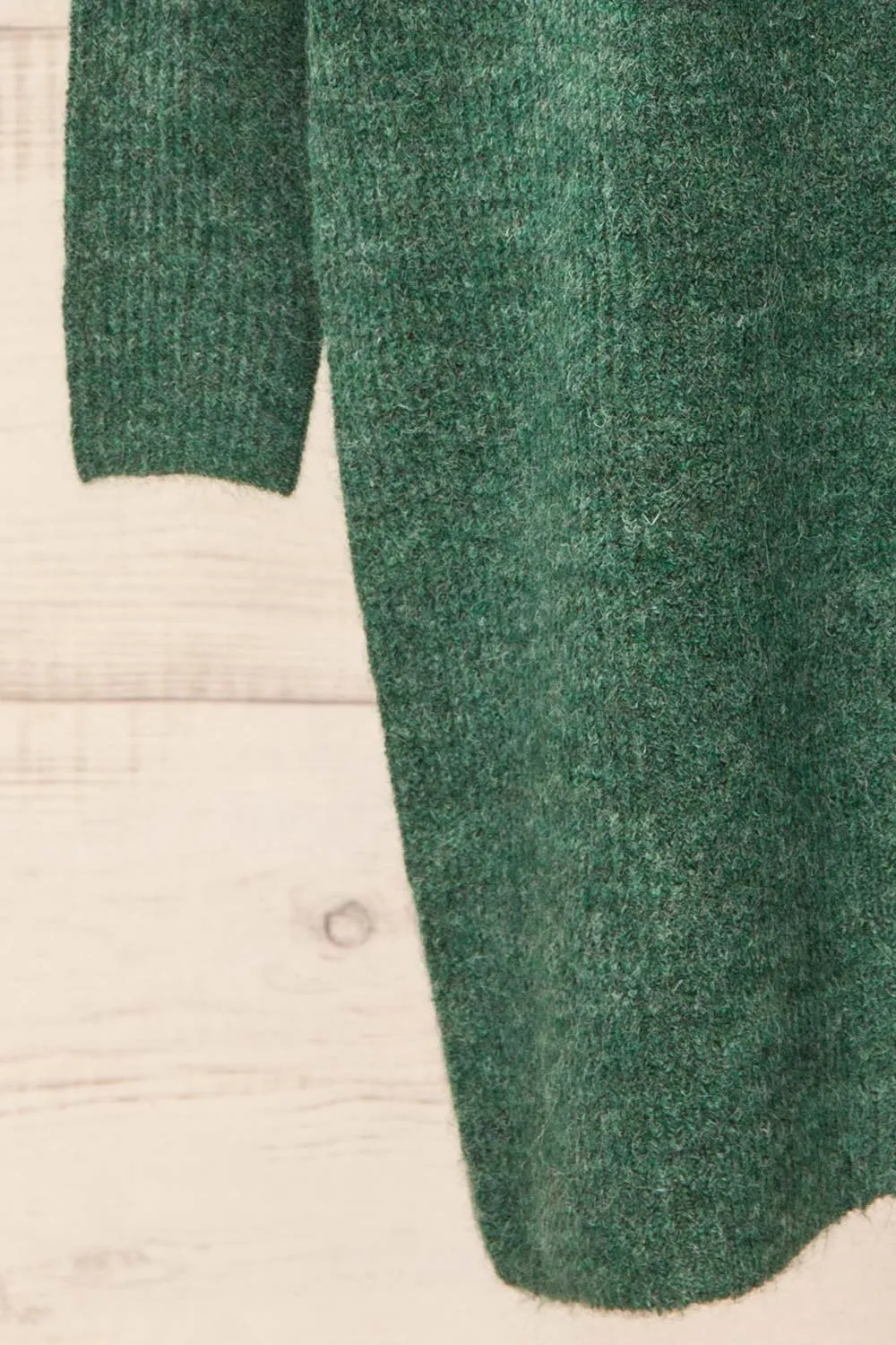 Koror Green | Knit Turtleneck Sweater Dress