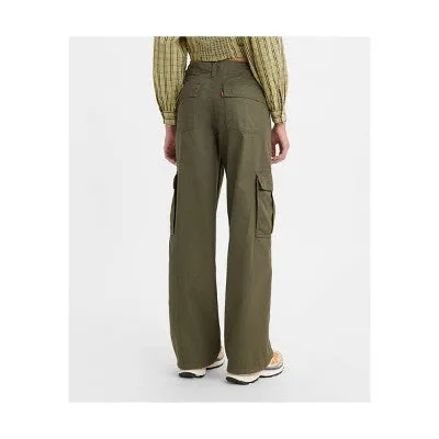 Levi's Women's High Rise Wide Leg Relaxed Cargo Pants Loose