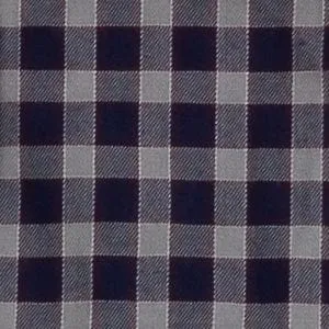 Lightweight Flannel Pearl Snap - Navy Check