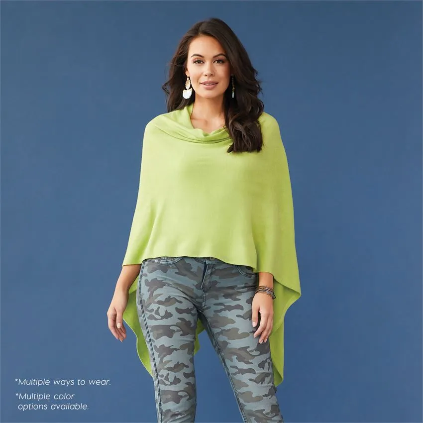 Lightweight Poncho - Aqua