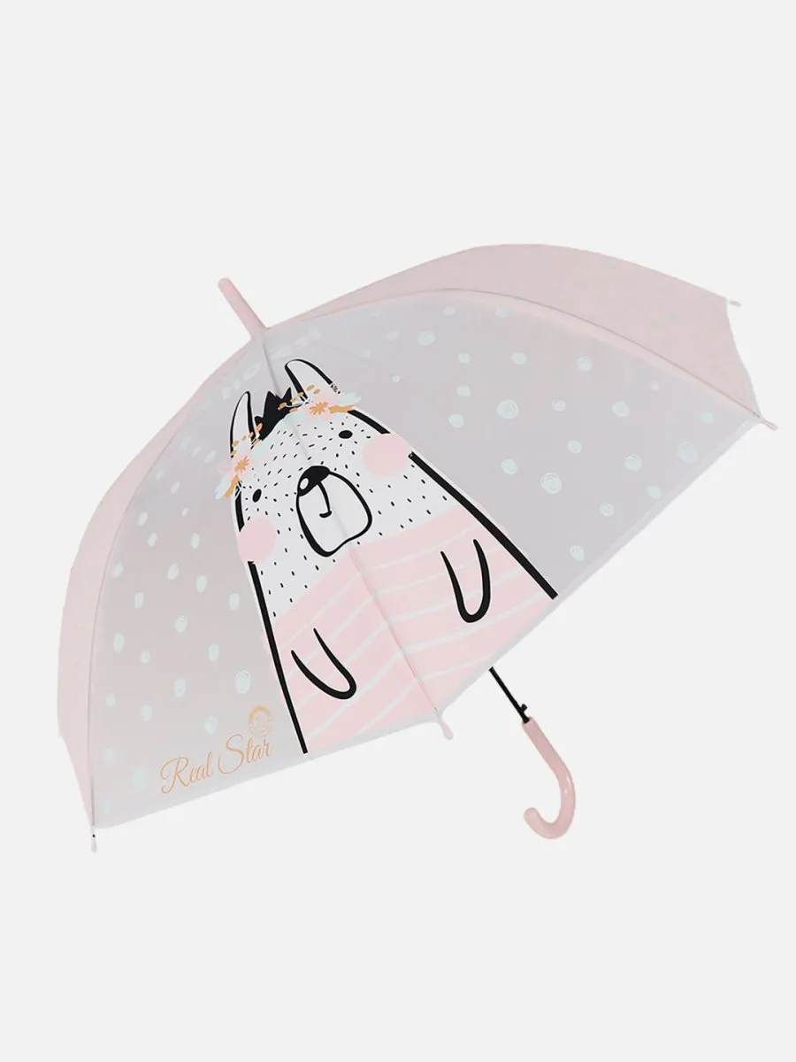 Little Surprise Box Translucent Kelly-Jo all over teddy paws Rain and All-season Umbrella for Kids & Adults.