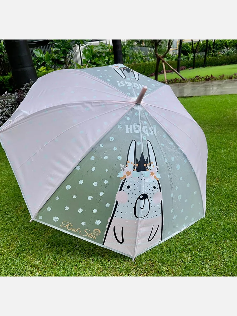 Little Surprise Box Translucent Kelly-Jo all over teddy paws Rain and All-season Umbrella for Kids & Adults.