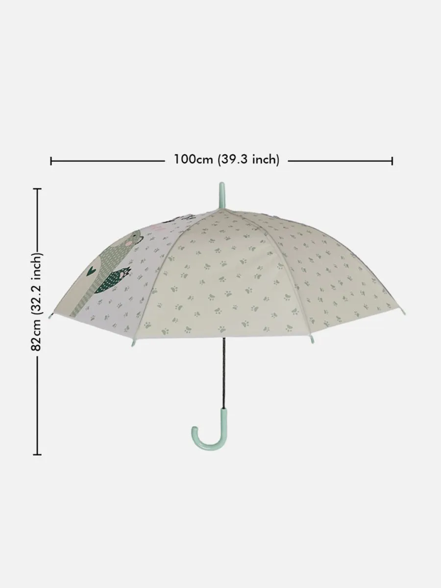 Little Surprise Box Translucent Kelly-Jo all over teddy paws Rain and All-season Umbrella for Kids & Adults.