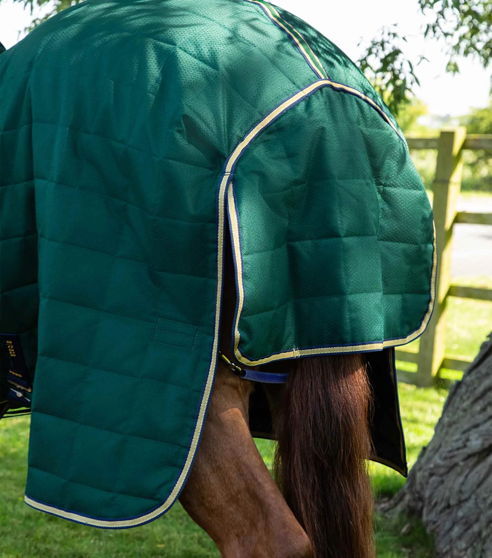 Lucanta 200g Stable Rug with Neck Cover Green