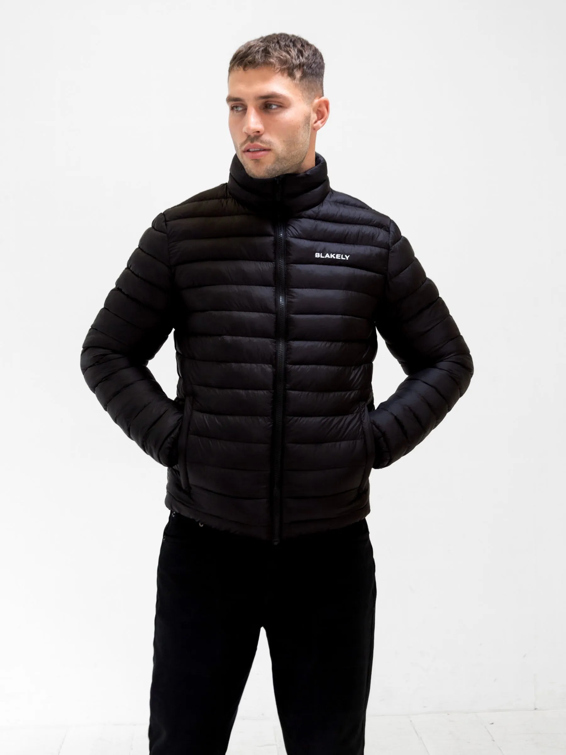 Lucas Lightweight Puffer Jacket - Black