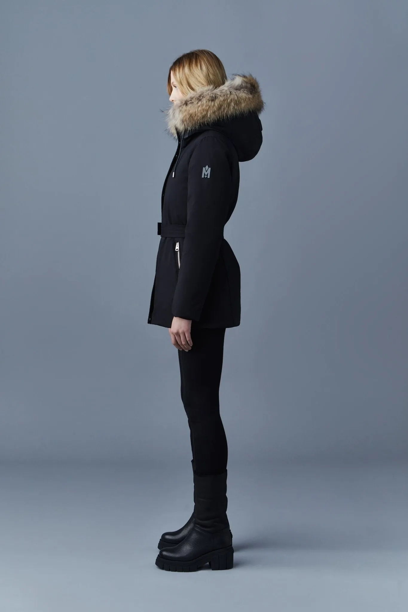 MACKAGE JENI-F - Down Parka With Removable Bib And Natural Fur