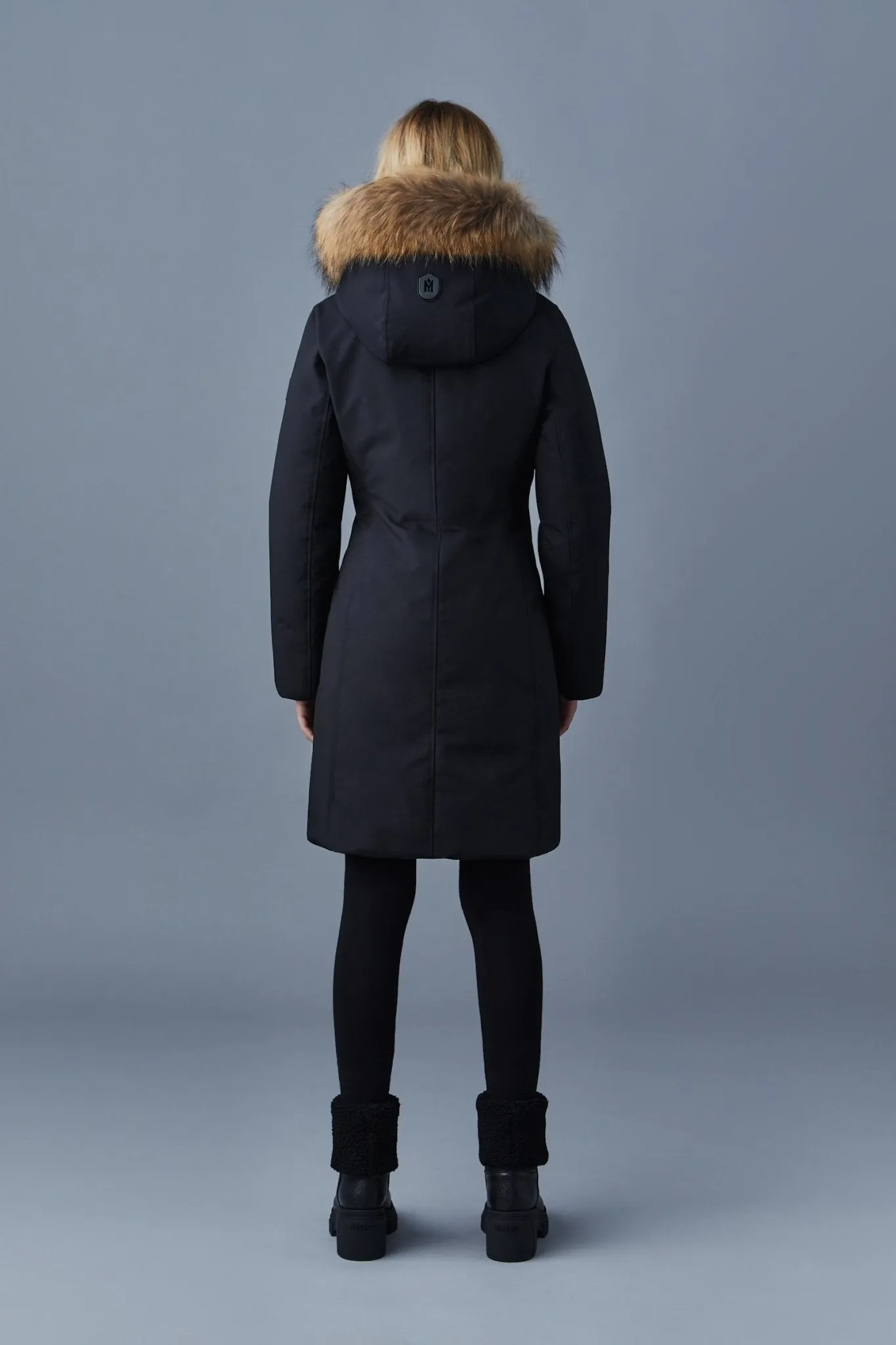 MACKAGE SHILOH-F - 2-IN-1 Fitted Down Coat With Removable Bib And Natural Fur