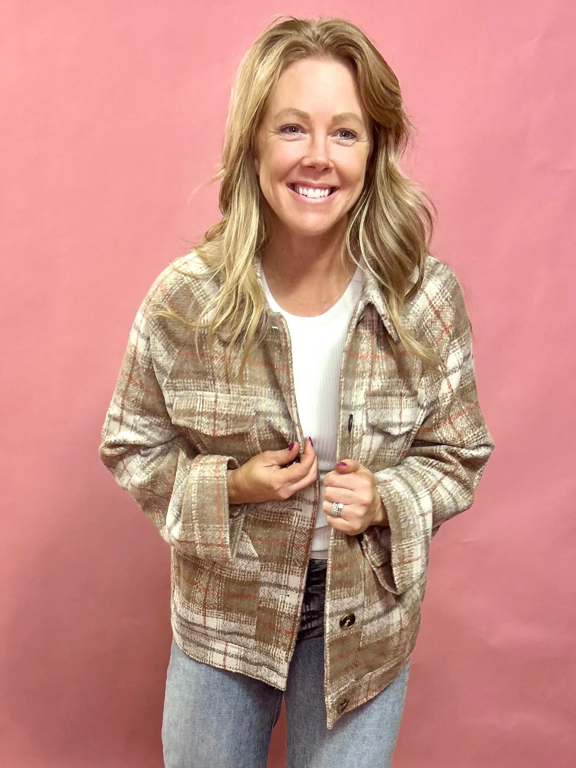 Mendocino Plaid Soft Knit Jacket