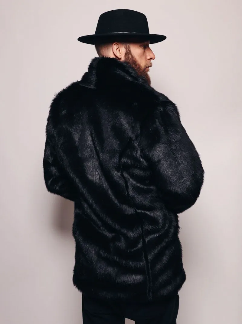 Men's Faux Fur Coat | Black Panther