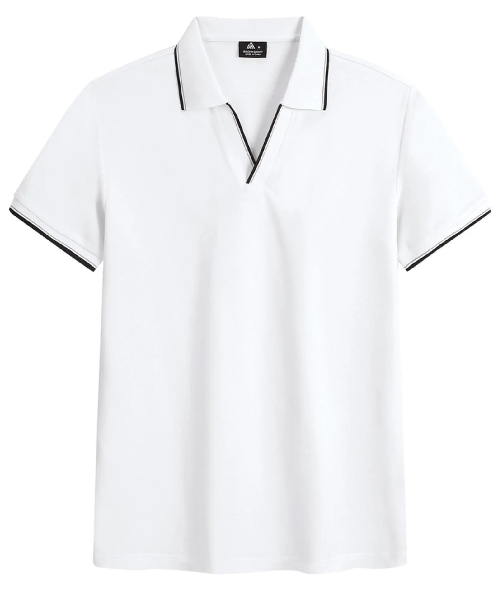 Men's V-Neck Dry Fit Casual Polo Shirt-ZPK007783