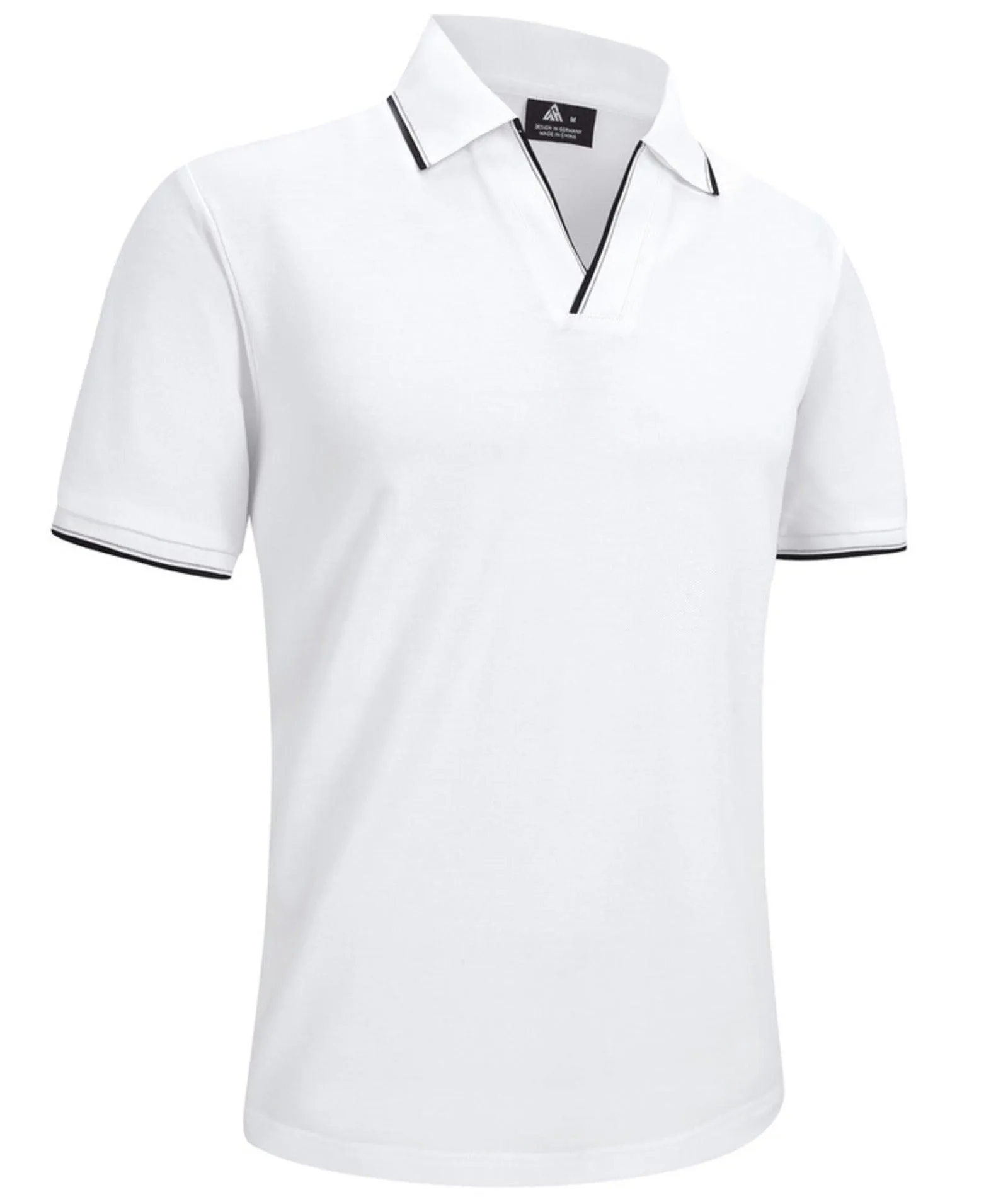 Men's V-Neck Dry Fit Casual Polo Shirt-ZPK007783