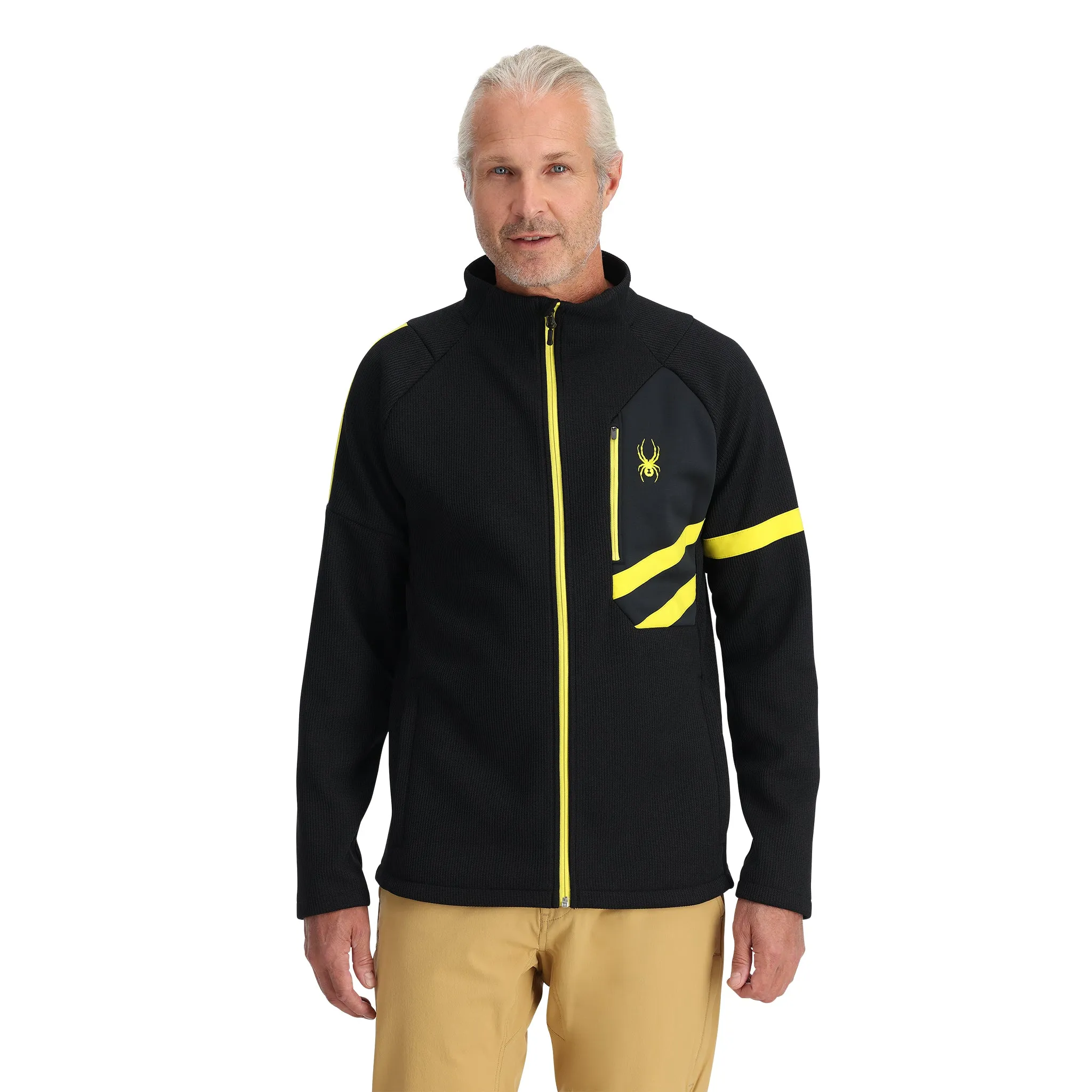 Mens Wengen Bandit Full Zip - Black