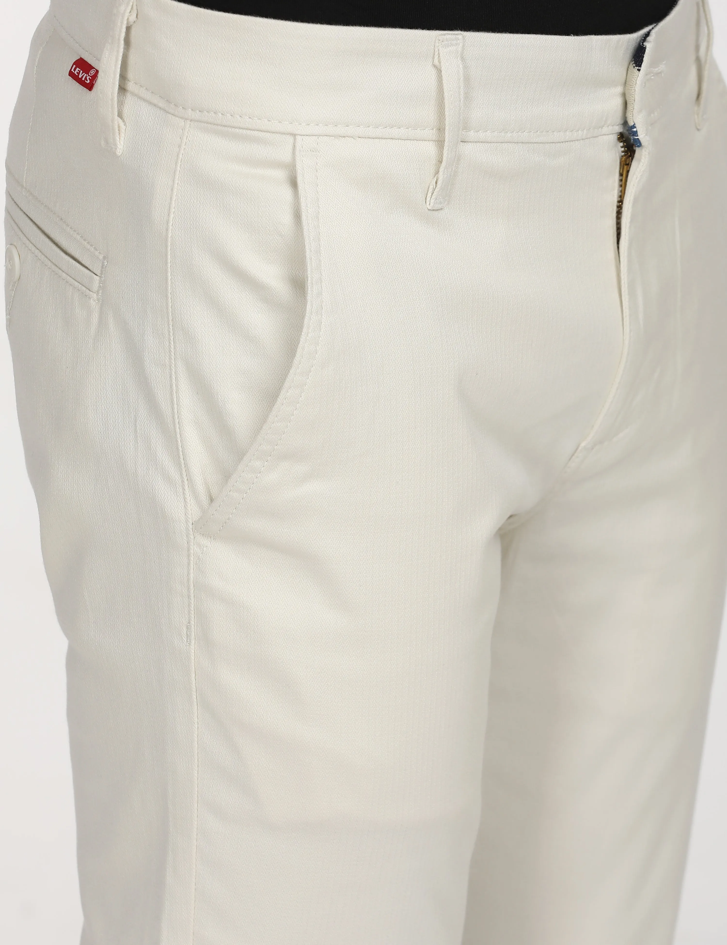 Men's White Slim Fit Chinos