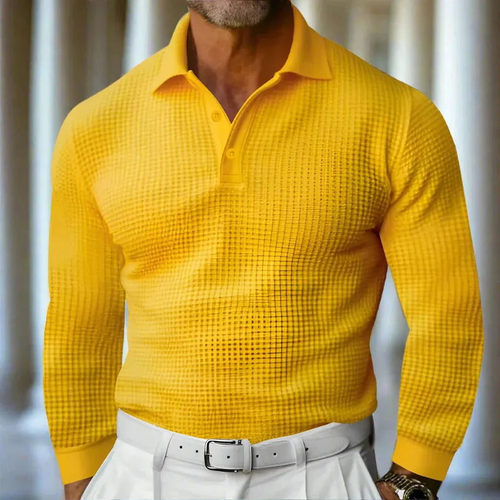 Michael™ | Stylish textured knit polo sweater for all occasions