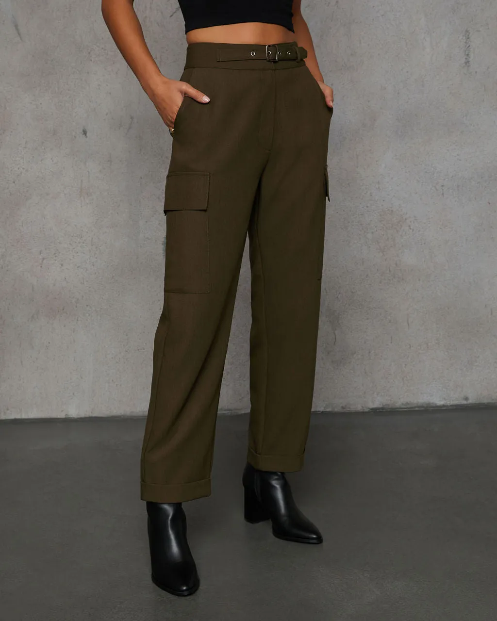 Miriam High Waisted Belted Trouser