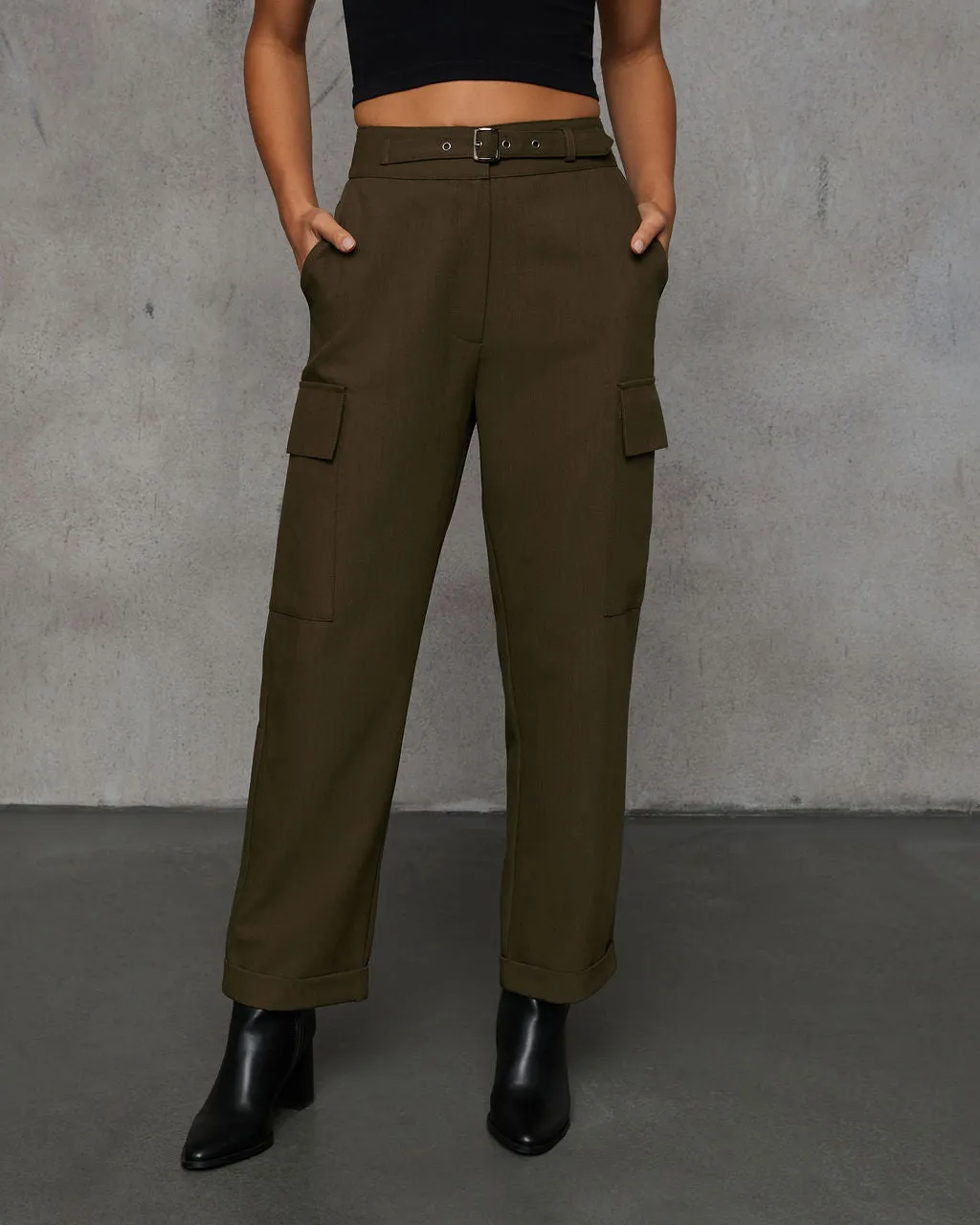 Miriam High Waisted Belted Trouser