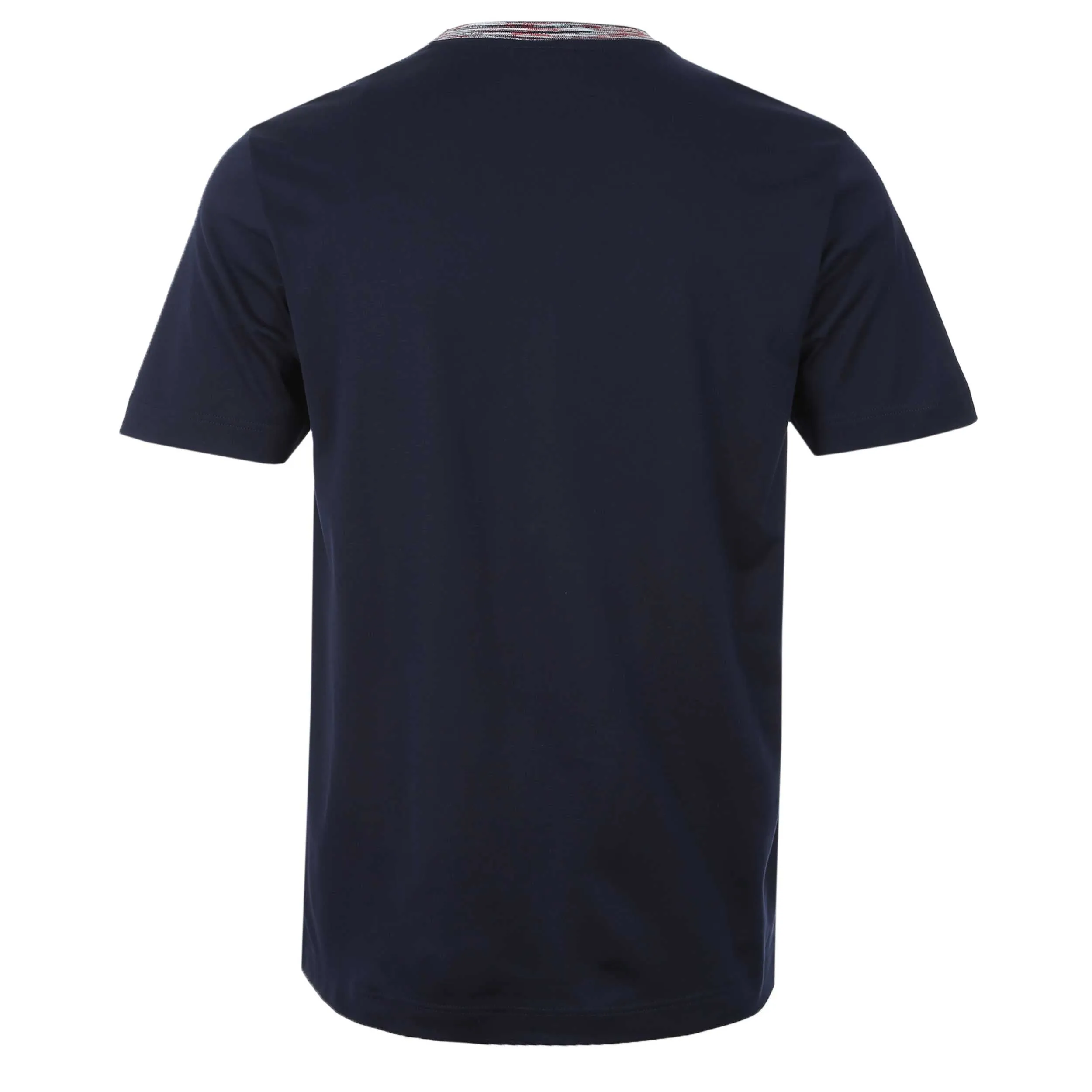 Missoni Stripe Contrasting Collar T-Shirt in Navy