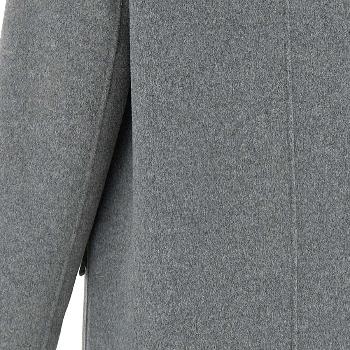 Mèlange Grey Wool Blend Coat