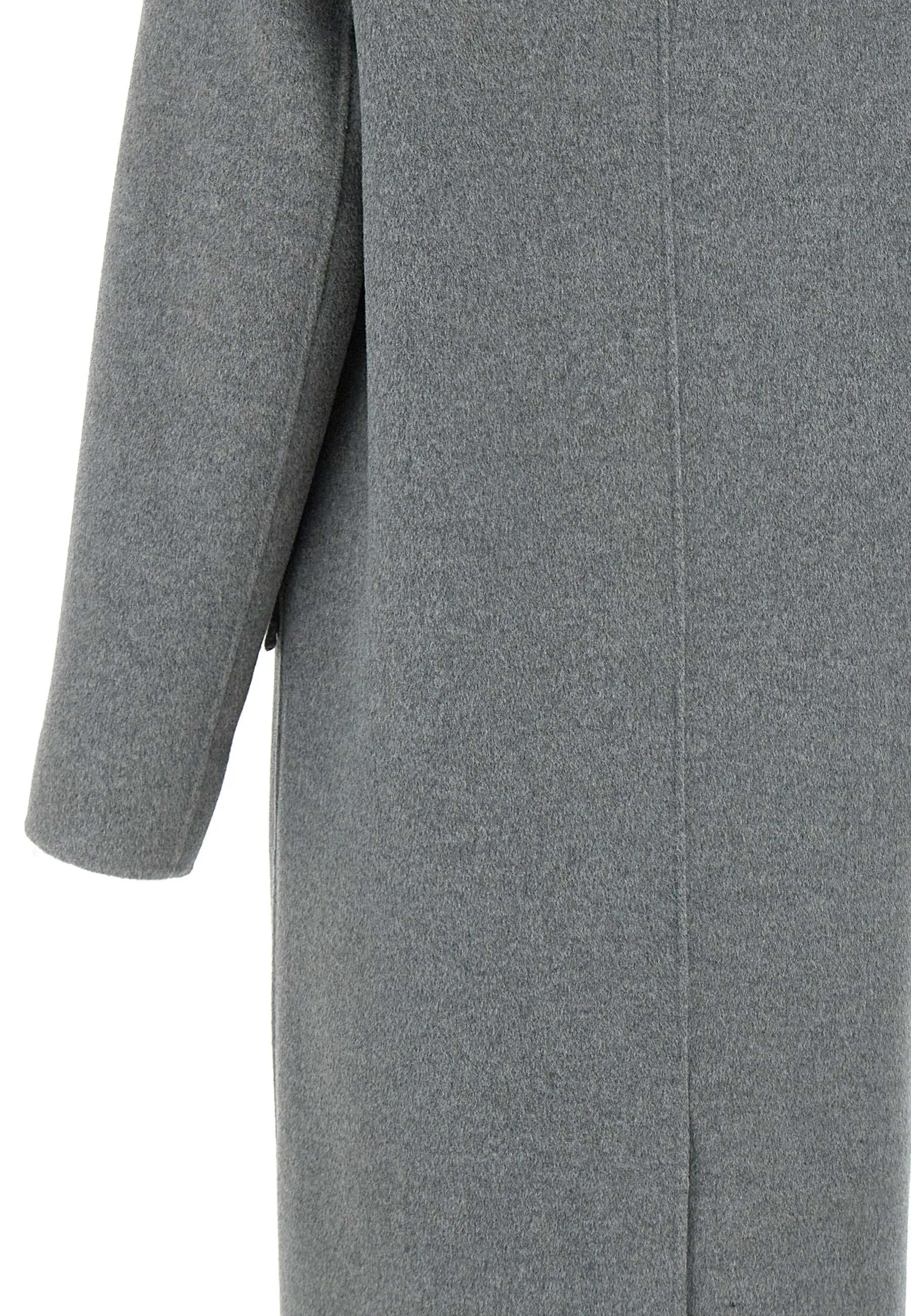 Mèlange Grey Wool Blend Coat