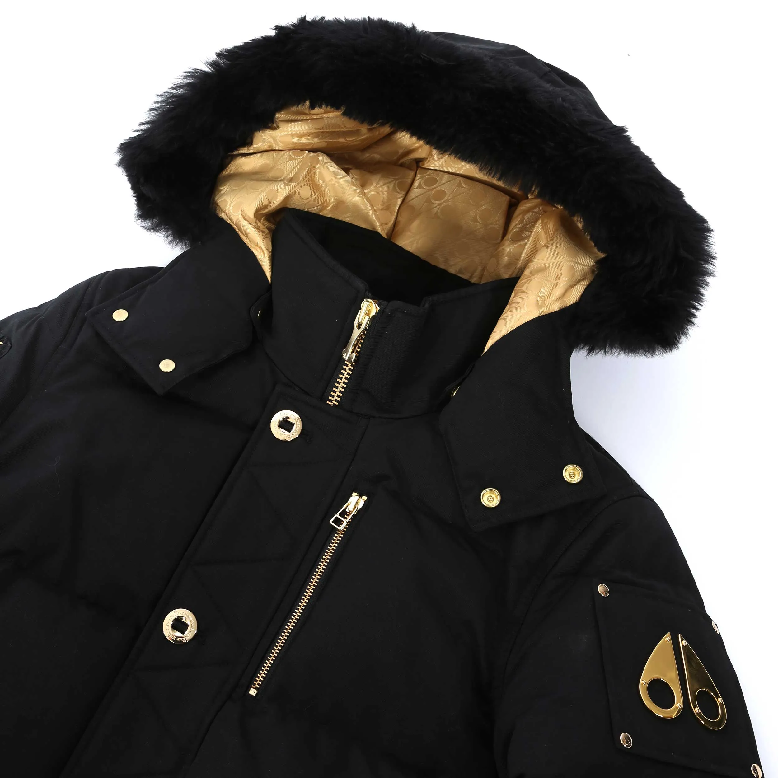 Moose Knuckles 3Q Gold Jacket in Neoshear Black