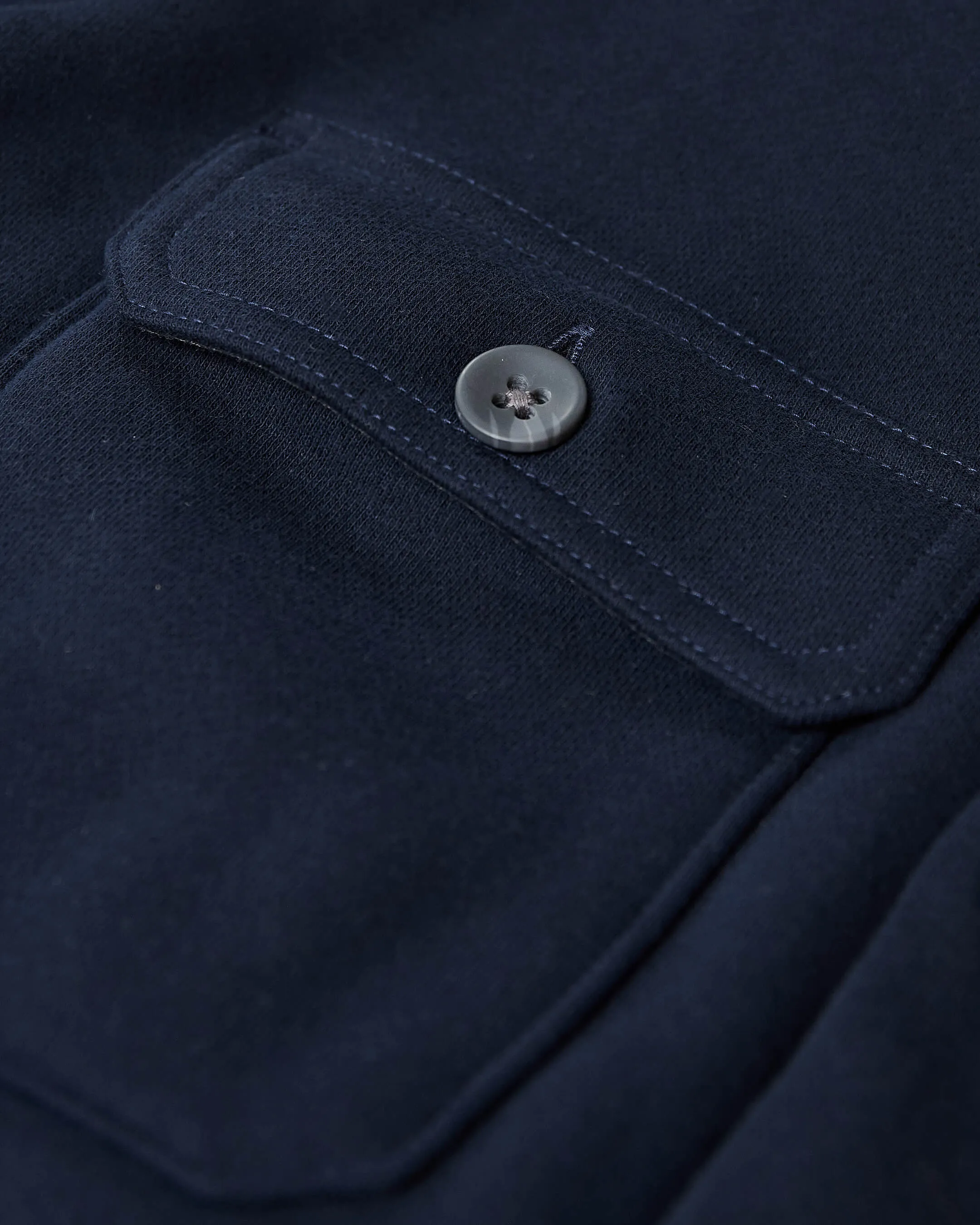 Navy Fleece Shacket