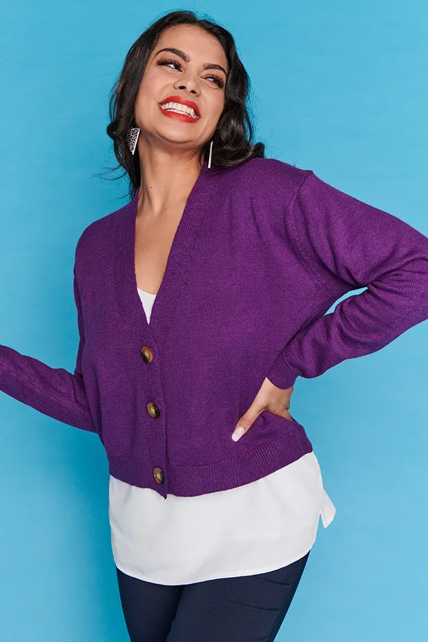 Norma Purple Cardi