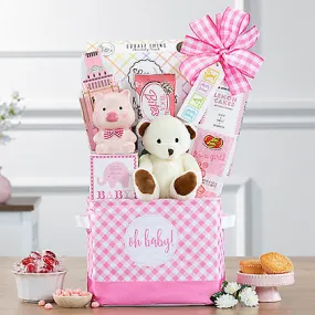 Oh Baby: Baby Girl Gift Basket