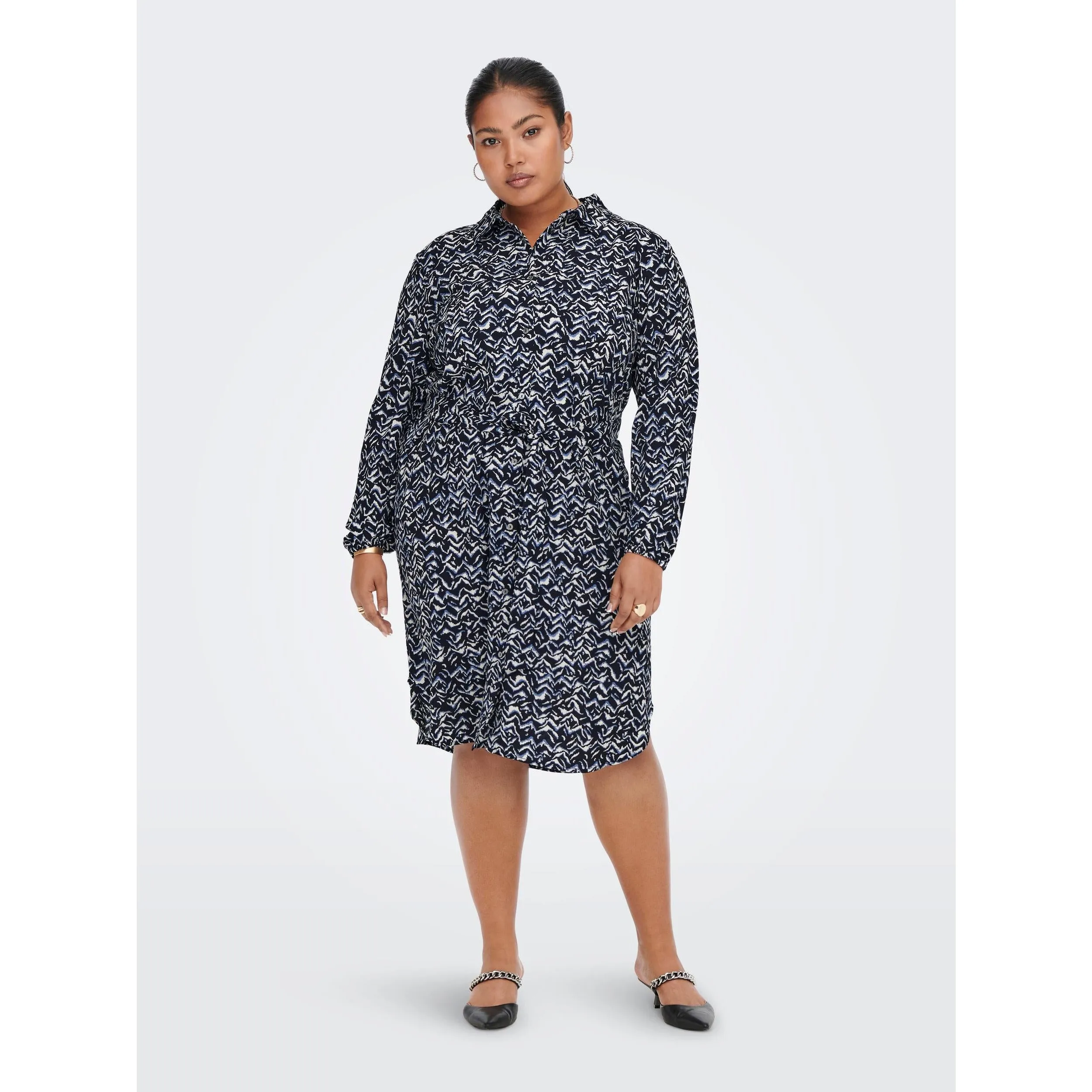 Only Carmakoma Shirt Dress in Blue