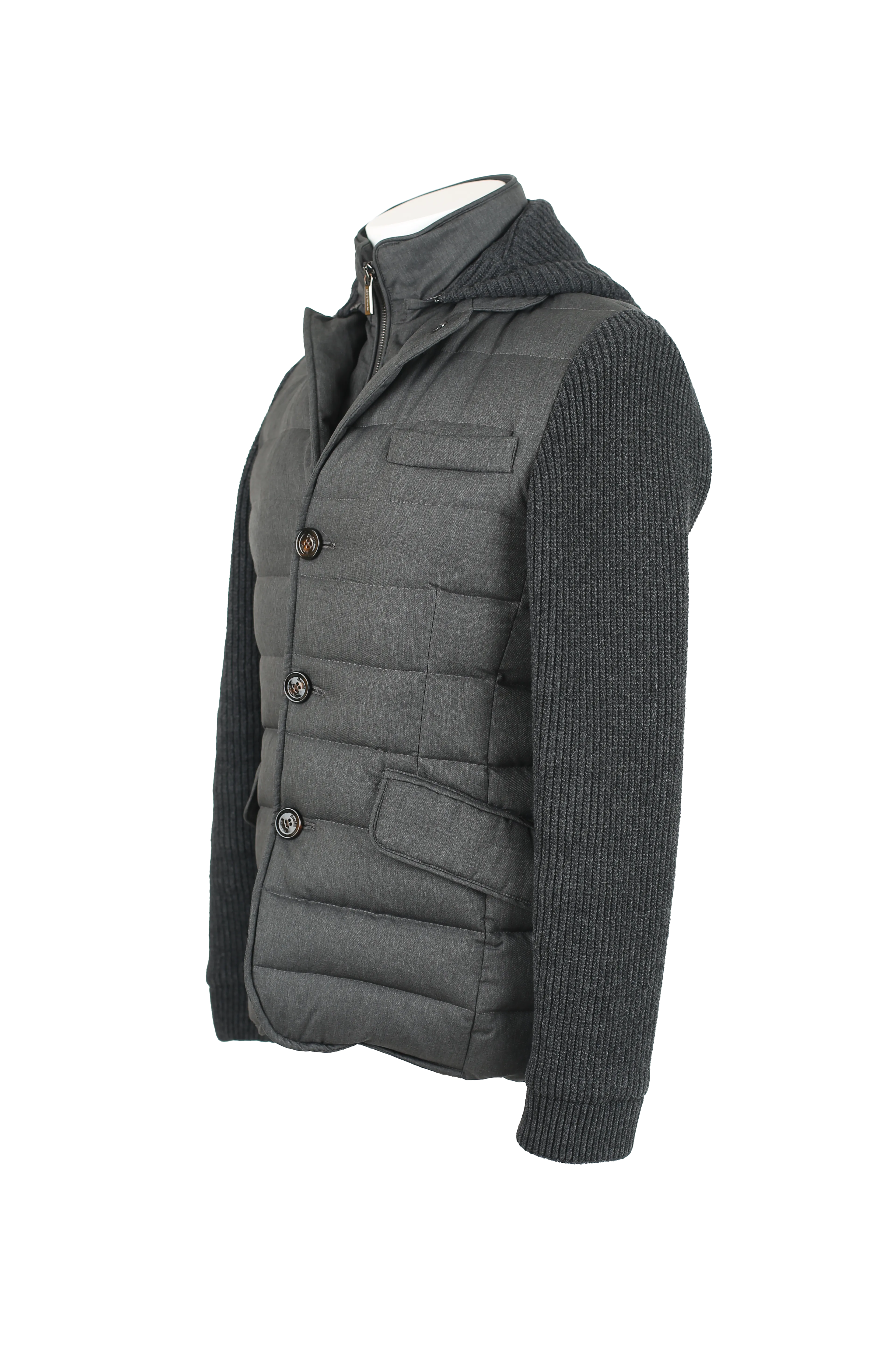 Oregon Knit Sleeve Down Blazer Jacket