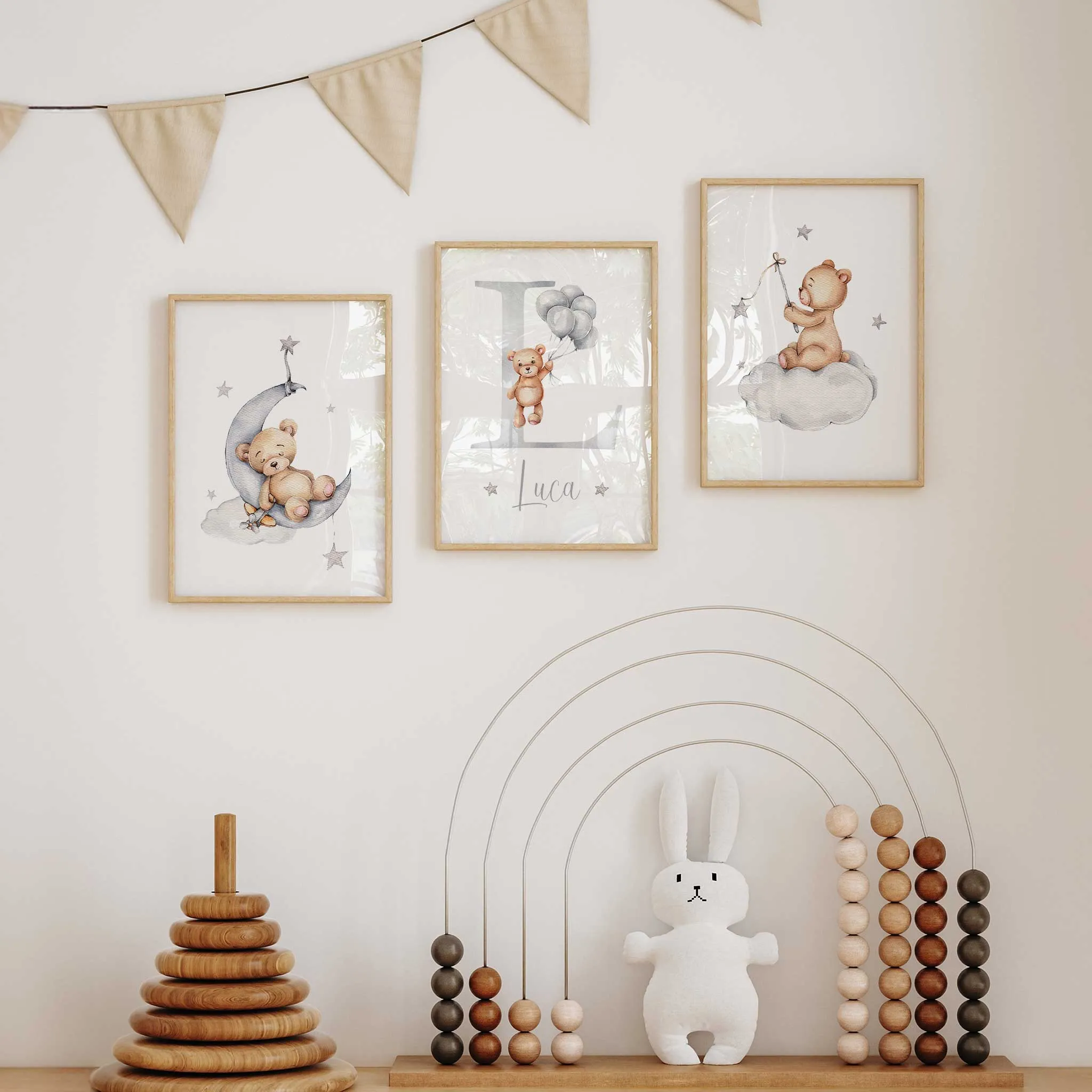 Personalised Teddy Bear Prints