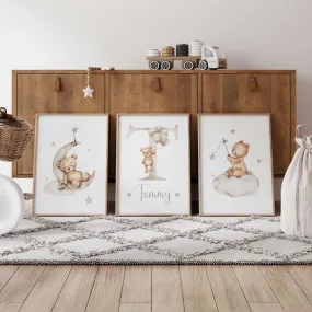 Personalised Teddy Bear Prints