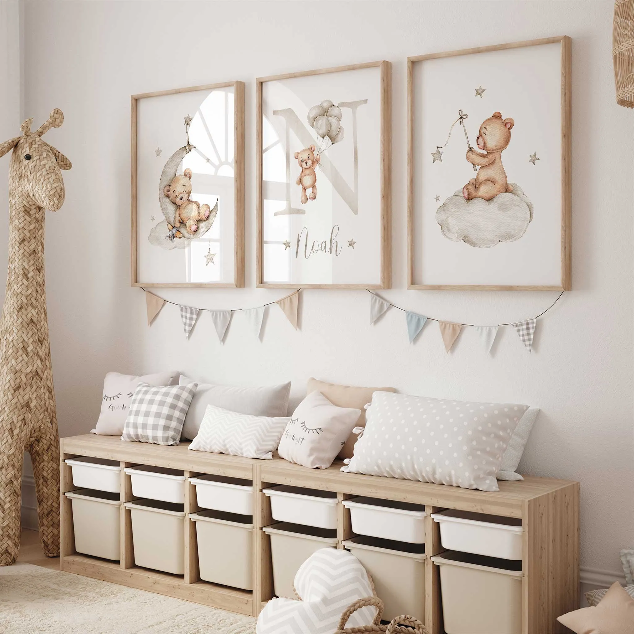 Personalised Teddy Bear Prints