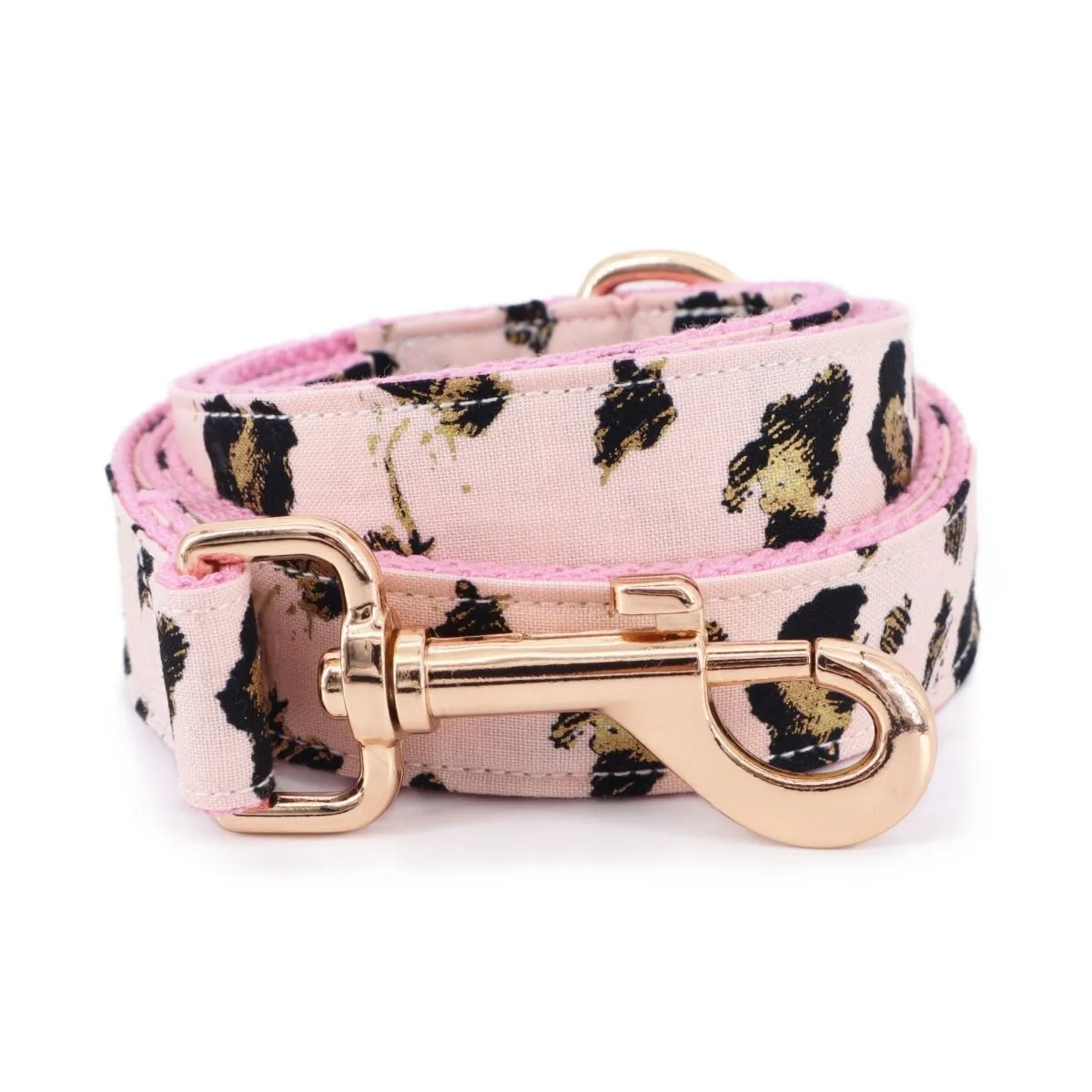 Pink Leopard Flower Unbreakable Collar™ & Leash Set