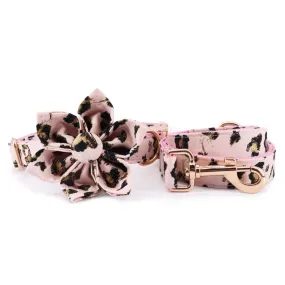 Pink Leopard Flower Unbreakable Collar™ & Leash Set