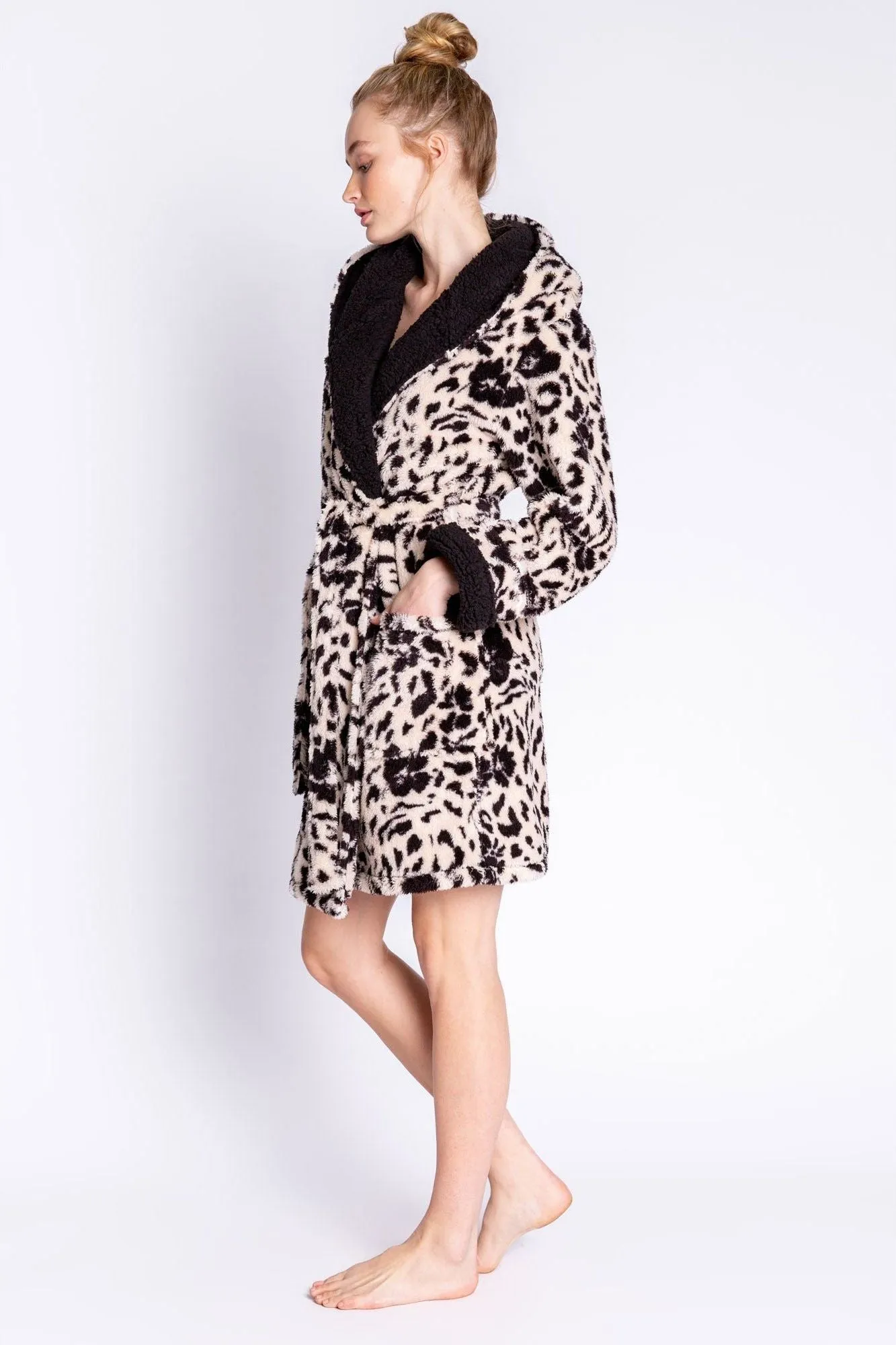 PJ Salvage Short Hooded Robe - Style RECPR