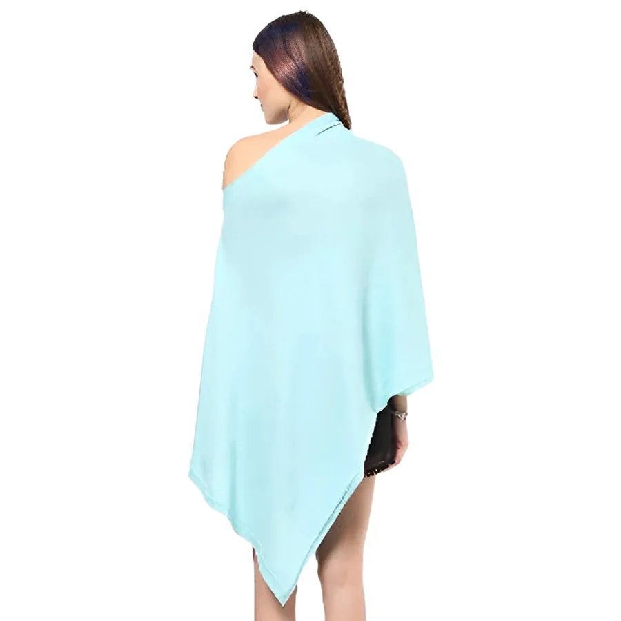 Pluchi Knitted Fashion/ Maternity Poncho Rosette (Pearl Aqua)