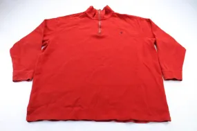 Polo by Ralph Lauren Embroidered Logo Red Zip Up Sweater