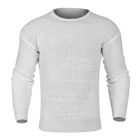 Pologize™ Casual Plain Color O-Neck Knitted Sweatshirt