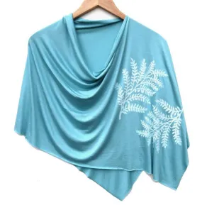 Poncho - Aqua (White Ink) by Windsparrow Studio