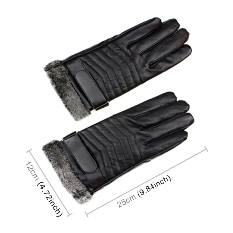 Protective Riding Winter Outdoor Sports Touch Screen Thickened Splashproof Windproof Warm Polyester Gloves for Male