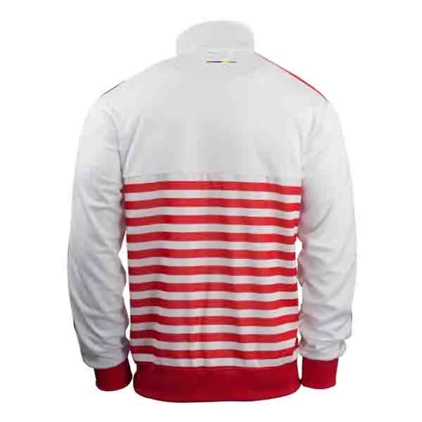 PUMA Men's Arsenal T7 Anthem Jacket White/High Risk Red